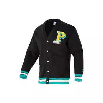 Puma Повседневная куртка с длинным рукавом Color Block, куртка унисекс, черная 625798-01 XS