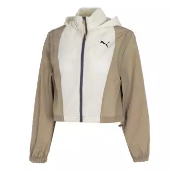 Puma Повседневная куртка с капюшоном Color Block, двусторонняя, женские куртки, коричневый цвет 628979-87 M
