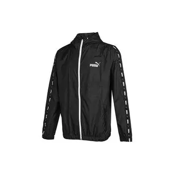 Мужская повседневная куртка с капюшоном на молнии с принтом логотипа PUMA Куртки Черный 849499-01 M