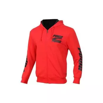 Puma Повседневная спортивная куртка с капюшоном и длинным рукавом, мужская куртка красного цвета 844102-11 L