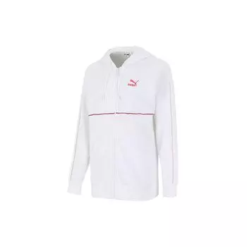 Puma Повседневная спортивная трикотажная дышащая куртка с капюшоном женская куртка белая 531700-02 XL