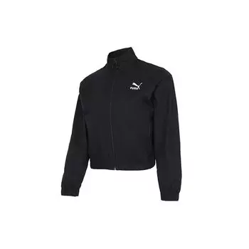 Puma Повседневная свободная тканая ветровка женская куртка черная 532637-01 XL