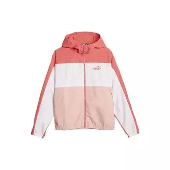 Puma Повседневная тканая куртка с капюшоном Color Block, женские куртки, розовая 678351-47 S