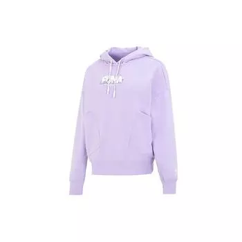 Puma Повседневная толстовка с капюшоном с буквенным принтом, женская толстовка с капюшоном, фиолетовая 539960-70 M