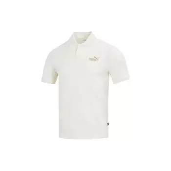 Puma Повседневная трикотажная рубашка-поло с коротким рукавом с логотипом для мужчин, белая 676673-65 XL