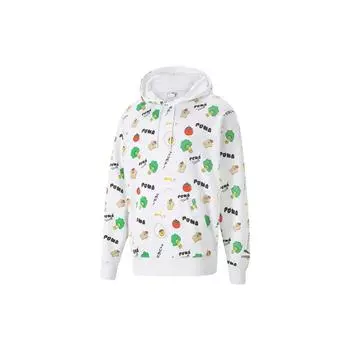 Puma Напечатанный беговой дышащий повседневный худи мужские топы белый 533200-02 L