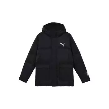 Puma Protective Down Casual Puffer Jacket Мужская Верхняя одежда Черный 586604-01 S