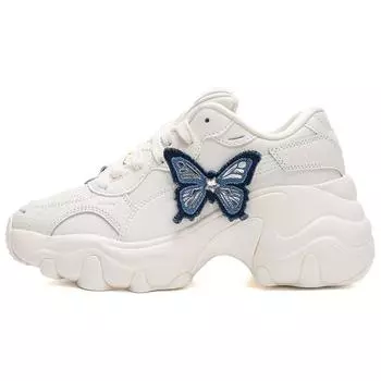 Puma Pulsar Wedge Butterfly Женские кроссовки Кремовый Морозно-слоновая кость Серебристый 400976-01