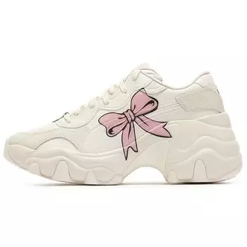 Puma Pulsar Wedge Ribbon Женские кроссовки Кремовый Шепчущий белый Мелово-розовый 387090-01 35.5