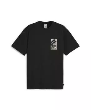 Puma Puma Fox Mini Graphic ShorT Sleeve T shirT Black 624070 01 S