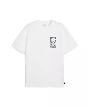 Puma Puma Puma X foX Mini Graphic ShorT Sleeve T shirT whiTe 624070 02 S