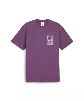 Puma Puma Puma X foX Mini Graphic ShorT Sleeve T shirT Crushed Berry 624070 49 S