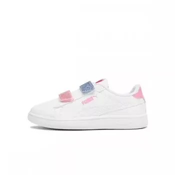 PUMA Puma Smash 3,0 л Glitter Velcro V PS 39560901 PUMA White Fast Pink Blue Skies 180