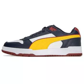 Puma RBD Game Low New Navy Spectra Желтые кроссовки унисекс Синий Белый Интенсивно-Красный 386373-04 35.5