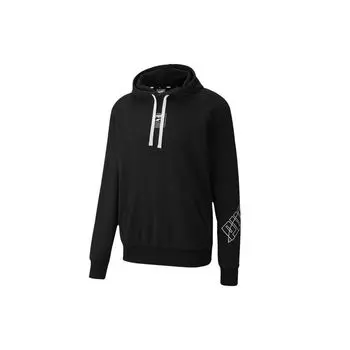Puma Rebel Sport Casual Printed Logo Hoodie Мужская толстовка с капюшоном Черный 585282-01 S