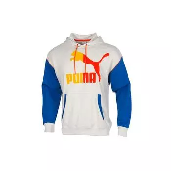 Puma Ретро-блок American Vintage Hoodie Мужские толстовки с капюшоном Белые 530709-05 M