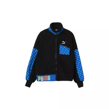 Puma Ретро флисовая куртка из ягненка, теплая женская куртка, черная 532166-01 M