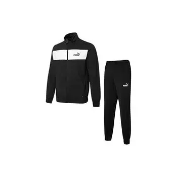 Puma Retro Sports Pattern Теплый спортивный костюм мужской костюм черный 847727-01 XXL