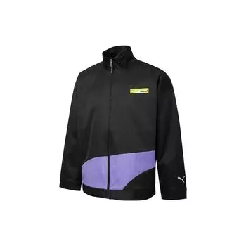 Puma Roaringwild X Oversized Logo Sports Woven Jacket Men Jackets Black 532591-01 XXS