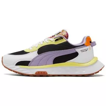 Puma Romero Britto x Wild Rider Белые кроссовки Limelight Gum Men 381097-01 36
