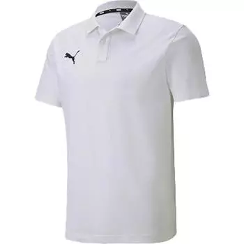 Puma Рубашка поло с принтом логотипа, с коротким рукавом, мужская, белая 656978-04 S