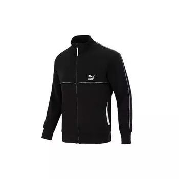 PUMA Running Training Дышащая спортивная куртка с воротником-стойкой и логотипом Мужские куртки черные 531706-51 S
