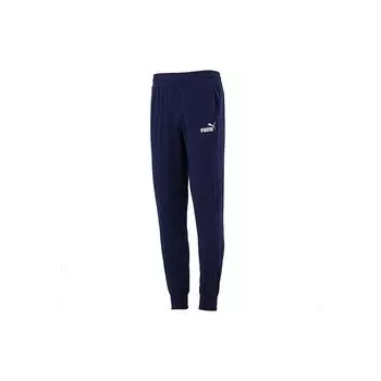 Puma Running Training Knitted Joggers Men bottoms Navy-Blue 588716-06