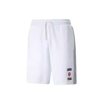 Puma Беговые тренировочные шорты с плетеным узором для мужчин, белые 531085-02 XS