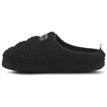Puma Scuff Sherpa Тапочки Черные Кроссовки Унисекс Темно-Тень 384943-02 40.5