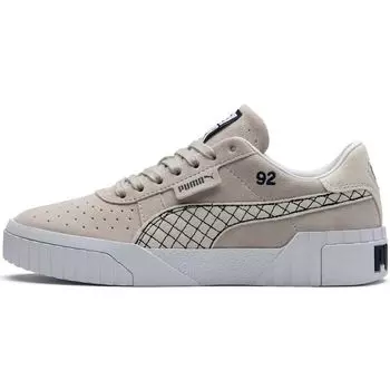 Puma Selena Gomez x Cali Suede Silver Grey Women Sneakers White 373334-01