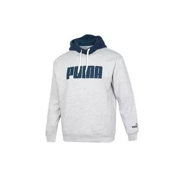 Puma Толстовка с капюшоном Sherpa Logo с повседневными спортивными вставками для мужчин, светло-серая 534939-04 XXL