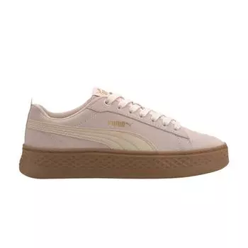 Puma Smash Platform Suede Rosewater Женские кроссовки Pink Tapioca Team-Gold 366488-15