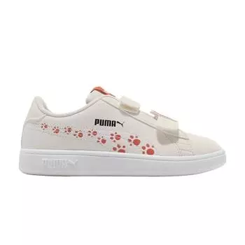 Кроссовки Puma Smash V2 Animals V Jr Vaporous Grey Paprika Kids Кремовые 373185-01