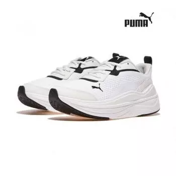 Puma Softride Stack Clean 310831 01 02 03 Женские легкие кроссовки для бега и ходьбы с амортизацией 02 (black green)/170