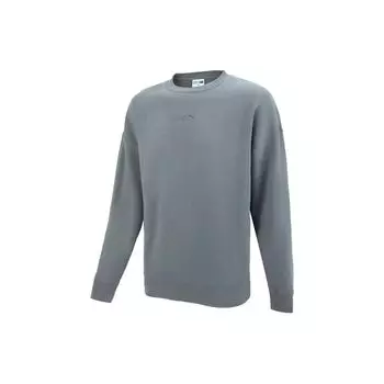 Puma Однотонный вышитый логотип, свитер с круглым вырезом, мужские топы, серый 534365-44 L