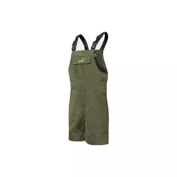 Puma Solid Color Logo Pocket Loose Casual Straight Leg Overalls Women Overalls Deep-Teal-Green 671967-32 S