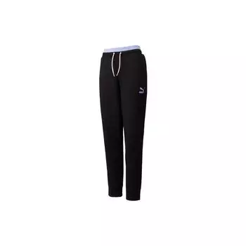 Puma Спортивные брюки с логотипом и завязками, женские, черные, 537525-01 XXL