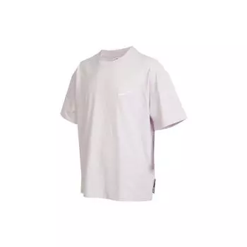 PUMA Solid Color Logo Print Round Neck T-Shirt Men Tops Light-Pink 537874-17