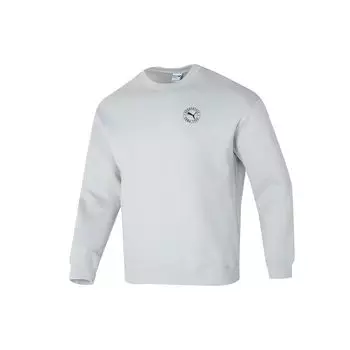 Puma Solid Color Logo Running Fitness Training Pullover Long Sleeve Hoody Unisex Hoody Light-Serye 627878-09 L
