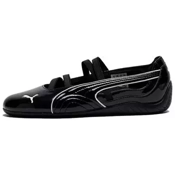 Puma Speedcat Ballet Глянцевые Женские Кроссовки Черные Белые 404263-01 35.5