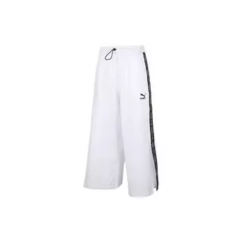 Puma Длинные дышащие трикотажные брюки женские, белые 598522-02 XS