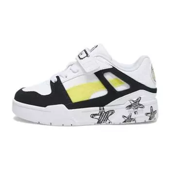 Puma SpongeBob SquarePants x Slipstream Little Kid SpongeBobs Glasses Детские кроссовки Белый Черный 393894-01 32.5