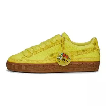Puma Детские кроссовки SpongeBob SquarePants x Suede Jr SpongeBob, желтые, Lucent-желтые, Citronelle 392113-01 36