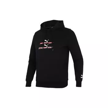 Puma Спортивная беговая повседневная свободная толстовка с капюшоном с длинным рукавом мужская толстовка черная 533145-51 L