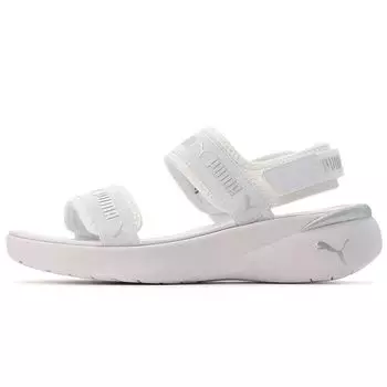Puma Sportie Sandal White Metallic Silver Женские кроссовки Черный 381172-02 35.5
