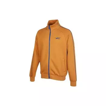 Puma Спортивная мужская куртка с вышитым логотипом и воротником-стойкой, цвет хаки 539728-74 S