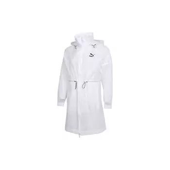 Puma Спортивная повседневная куртка средней длины с капюшоном женская верхняя одежда белая 531460-02 XL