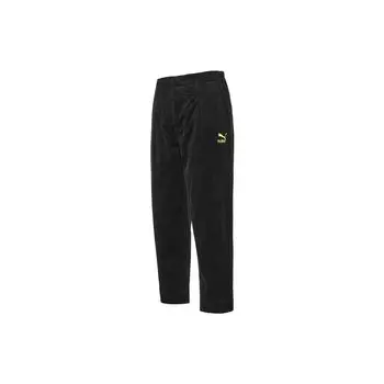 Puma Спортивные брюки из вельвета с вышивкой, мужские, черные 534967-01 XXL