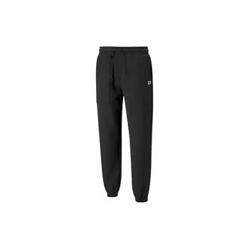 Puma Спортивные штаны Downtown с вышитым логотипом, мужские, черные 535378-01 XL