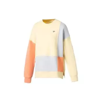 Puma Sports Casual Crew Neck Pullover Sweatshirt Women sweatshirt Beige 535366-41 L